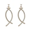 Knight & Day Gold Crescent Drop Earrings* Boxed Gifts