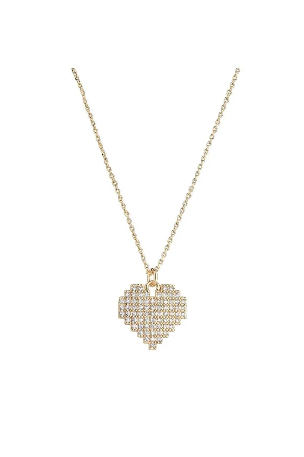 Knight & Day Gold Cut Out Heart Pendant* Boxed Gifts