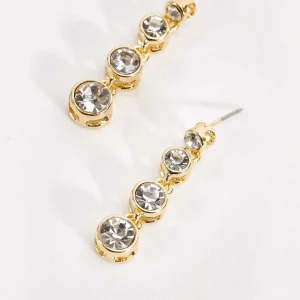 Soul Jewellery Gold Diamante Earrings* Boxed Gifts