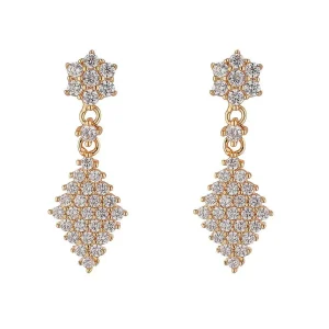 Knight & Day Gold Diamond Drop Earrings* Boxed Gifts