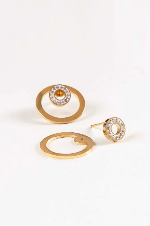 Soul Jewellery Gold Double Circle Earrings - Soul Special* Earrings