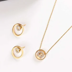 Soul Jewellery Gold Double Circle Earrings - Soul Special* Earrings