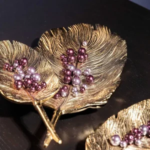 Atticus & Stone Gold Double Feather Platter* Homeware