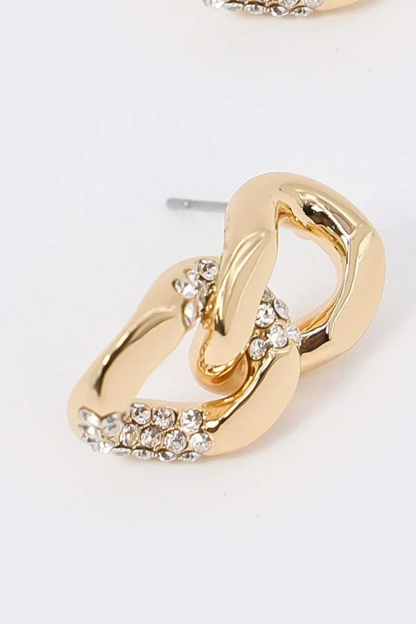 Soul Jewellery Gold Double Link Earrings* Earrings