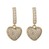 Knight & Day Gold Heart Drop Earrings* Boxed Gifts