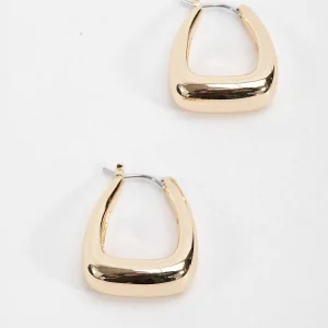 Joularie Gold Look Triangle Hoop Earrings* Boxed Gifts