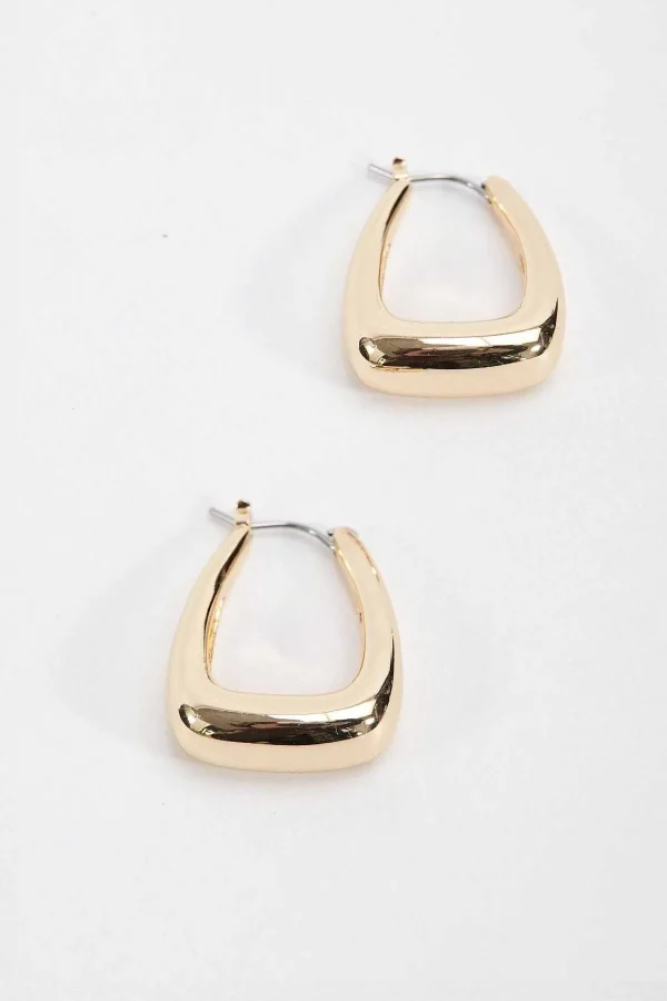 Joularie Gold Look Triangle Hoop Earrings* Boxed Gifts