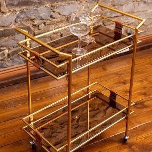 Carraig Donn HOME Gold Metal Drinks Trolley* Homeware