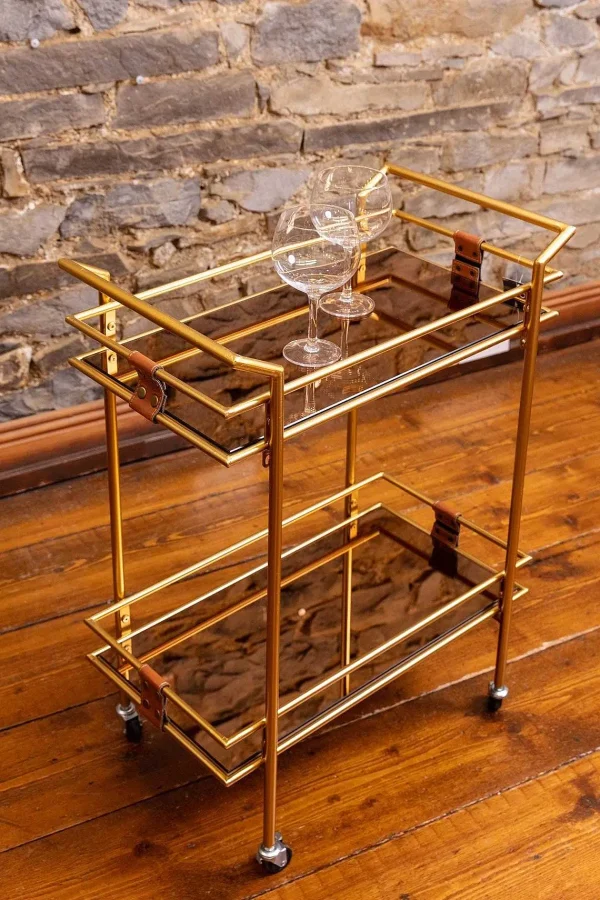 Carraig Donn HOME Gold Metal Drinks Trolley* Homeware