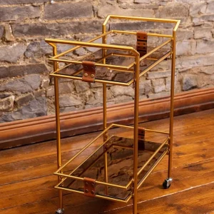 Carraig Donn HOME Gold Metal Drinks Trolley* Homeware