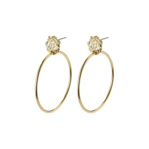 Pilgrim Gold Plated Hoop Earrings* Earrings