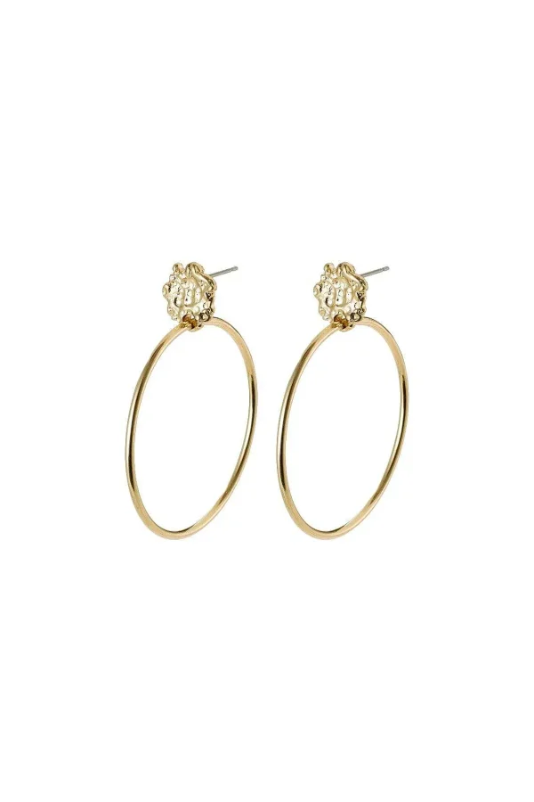 Pilgrim Gold Plated Hoop Earrings* Earrings