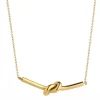 Knight & Day Gold Russian Knot Bar Necklace* Necklaces