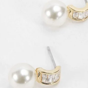 Joularie Gold Tone Drop Pearl Earrings* Boxed Gifts