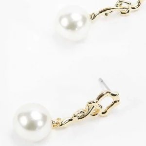 Soul Jewellery Gold Tone Drop Pearl Earring* Boxed Gifts