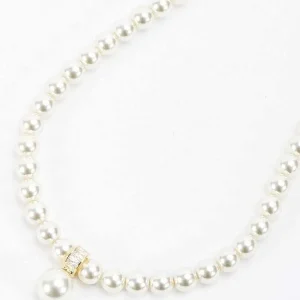 Joularie Gold Tone Drop Pearl Necklace* Boxed Gifts