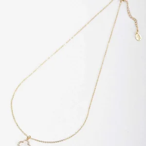 Joularie Gold Tone Finish Necklace With Crystals*Women April Edit