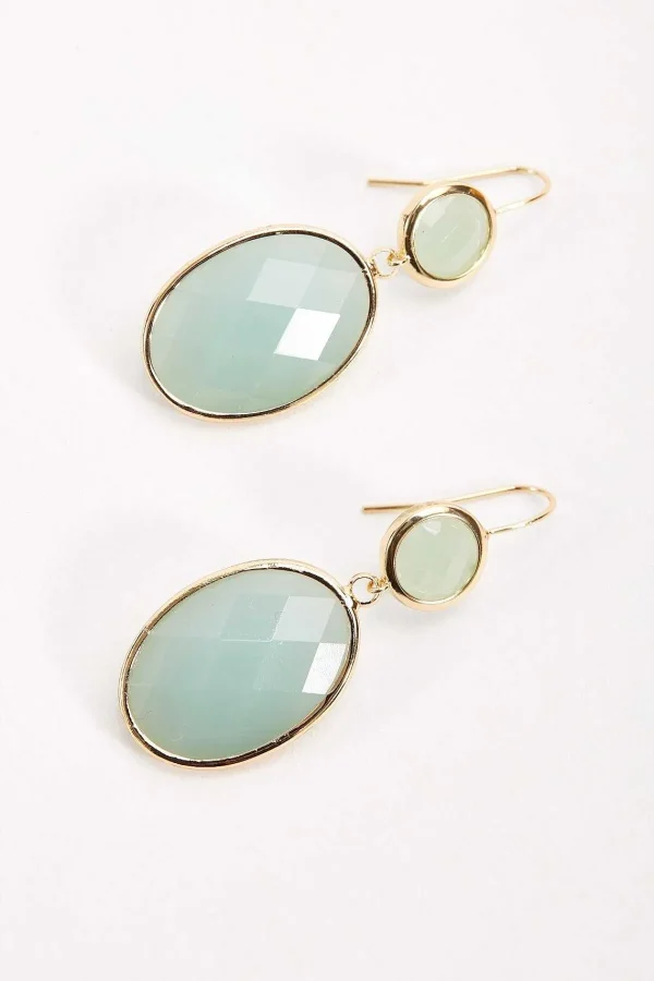 Soul Jewellery Green Double Drop Earrings* Earrings