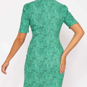 Rowen Avenue Green Floral Crinkle Dress*Women Dresses & Jumpsuits