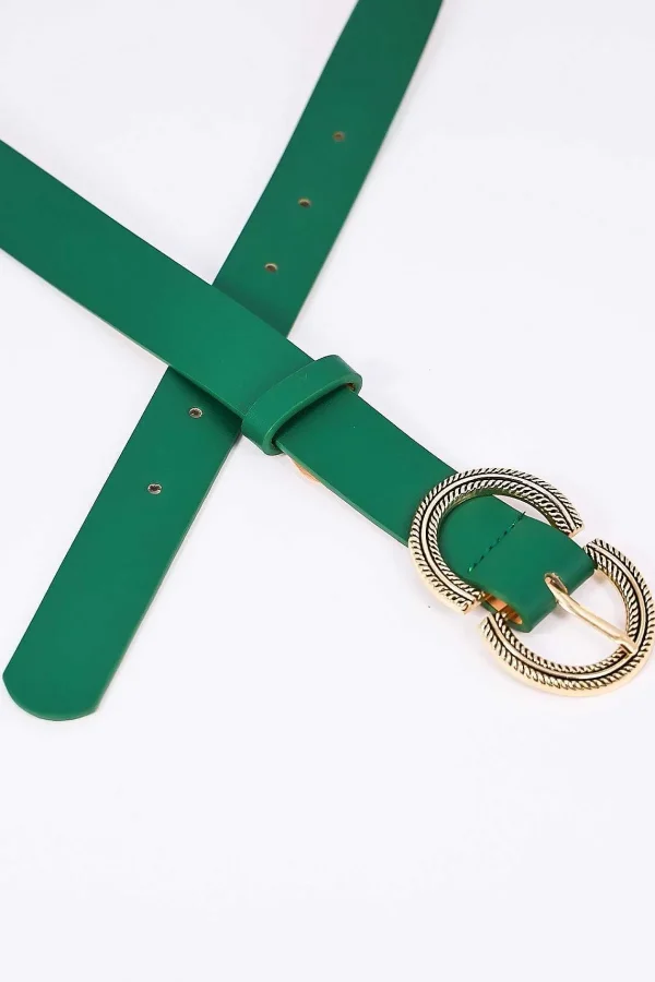 SOUL Accessories Green Half Circle Belt In S/M* Belts