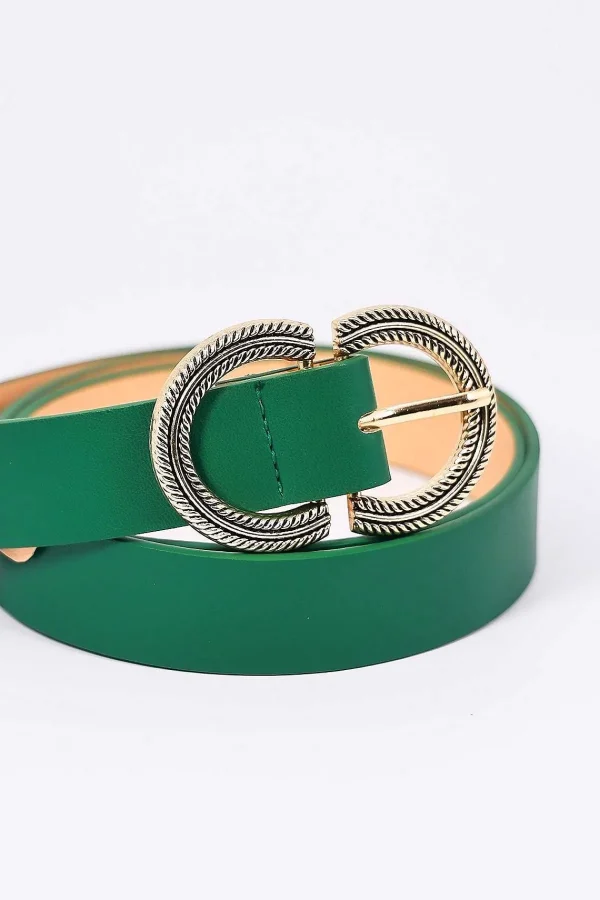 SOUL Accessories Green Half Circle Belt In S/M* Belts