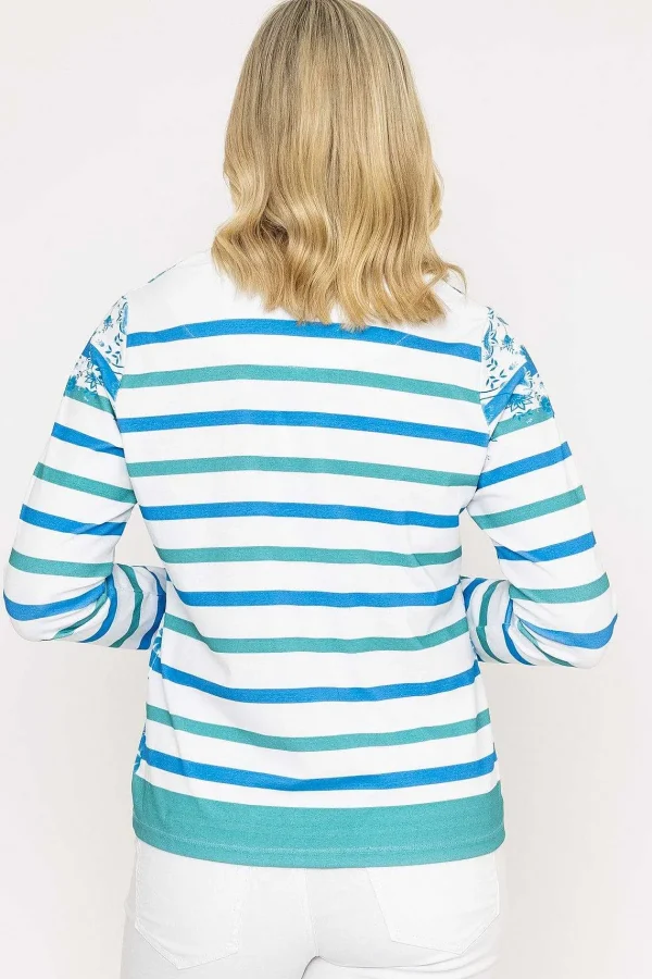 Voulez Vous Green Printed Breton Top*Women Tops & Blouses