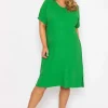 Ulla Popken Green Viscose Dress*Women Dresses & Jumpsuits