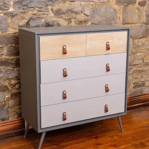 Carraig Donn HOME Grey And Wood Cabinet* Homeware