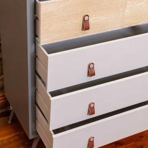 Carraig Donn HOME Grey And Wood Cabinet* Homeware