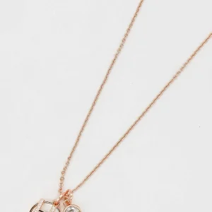 Cherish H Initial Necklace In Rose Gold* Jewellery