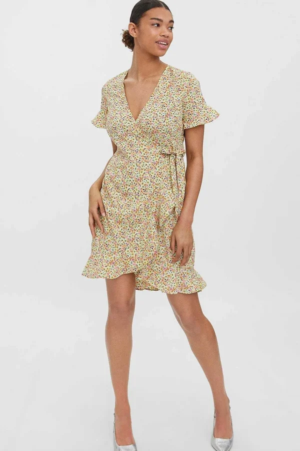 Vero Moda Henna Wrap Dress In Yellow*Women Dresses & Jumpsuits