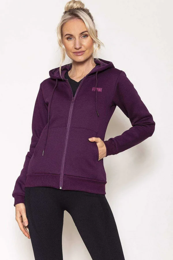 Fit Pink Hoodie In Mulberry*Women Hoodies & Sweatshirts