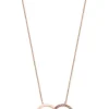 Tipperary Crystal Jewellery Infinity Rings Pendant In Rose Gold* Boxed Gifts