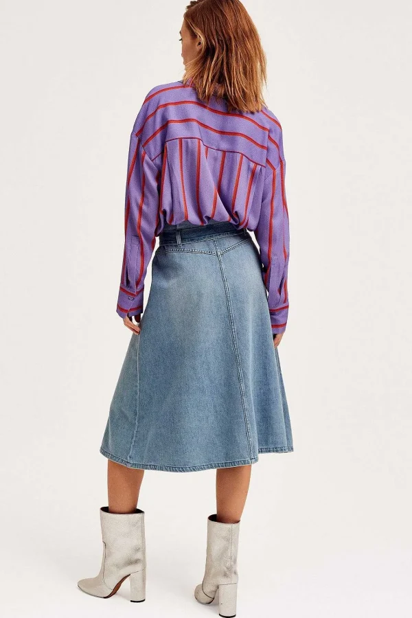 Cks Fashion Inoa Midi Denim Skirt*Women Skirts & Shorts