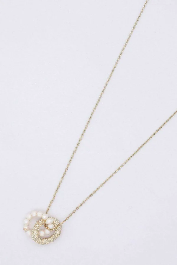 Joularie Interlocking Circle Necklace In Gold* Necklaces