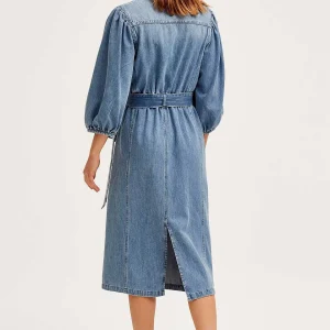 Cks Fashion Ivorys Midi Denim Dress*Women Dresses & Jumpsuits