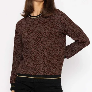 Rowen Avenue Jacquard Crew Neck In Leopard Print*Women Hoodies & Sweatshirts