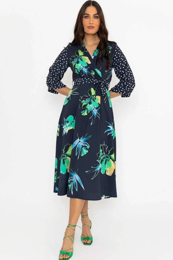 Pala D'oro Jacqueline Midi Dress In Navy*Women Dresses & Jumpsuits
