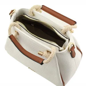 Dice Jade Midi Rope Grab Bag In White* Accessories