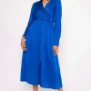 Pala D'oro Jayne Blue Midi Dress* Sale Dresses