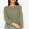 Pala D'Oro Khaki Woven Knit*Women Tops & Blouses