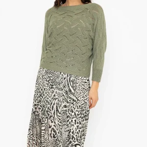 Pala D'Oro Khaki Woven Knit*Women Tops & Blouses