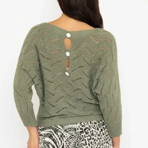 Pala D'Oro Khaki Woven Knit*Women Tops & Blouses