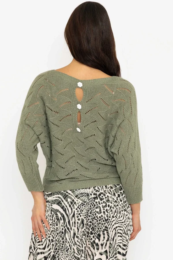 Pala D'Oro Khaki Woven Knit*Women Tops & Blouses