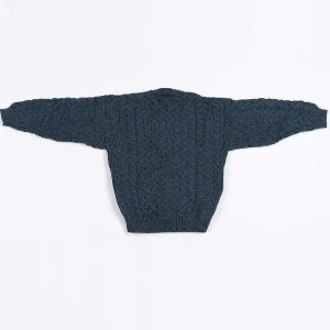 Aran Woollen Mills Kids Aran Cardigan In Blue*Women Jumpers & Cardigans