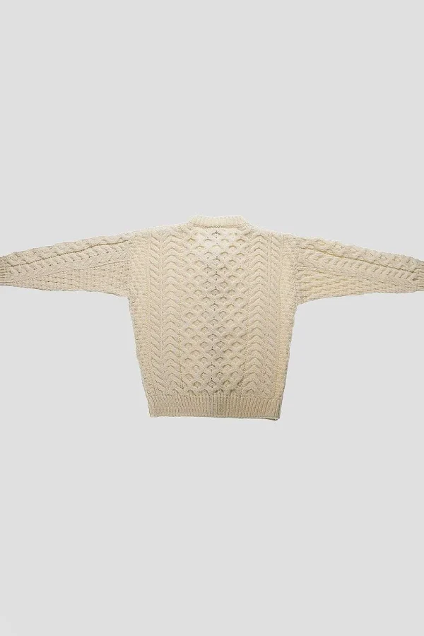 Aran Woollen Mills Kids Aran Cardigan In Cream*Women Jumpers & Cardigans