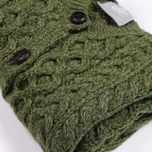 Aran Woollen Mills Kids Aran Cardigan In Green*Women Jumpers & Cardigans