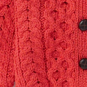 Aran Woollen Mills Kids Aran Cardigan In Red*Women Jumpers & Cardigans