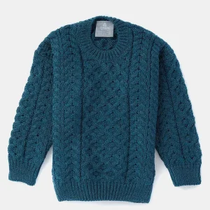 Aran Woollen Mills Kids Aran Jumper In Blue*Women Jumpers & Cardigans