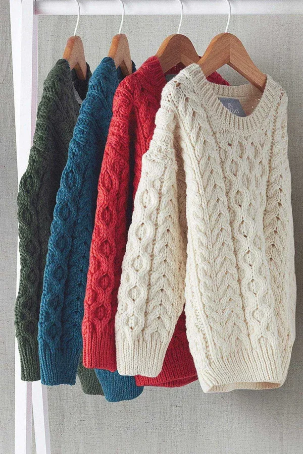Aran Woollen Mills Kids Aran Jumper In Red*Women Jumpers & Cardigans